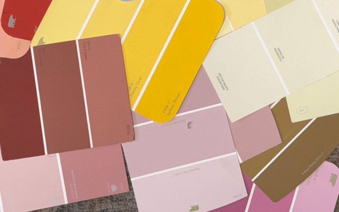 Color Chips and a Bottle of Bubbles